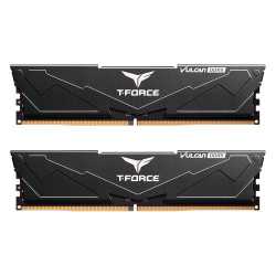 Team T-Force Vulcan 32GB Kit (2 x 16GB), DDR5, 5600MHz (PC5-44800), CL38, ECC, XMP 3.0, PMIC, DIMM Memory, Black