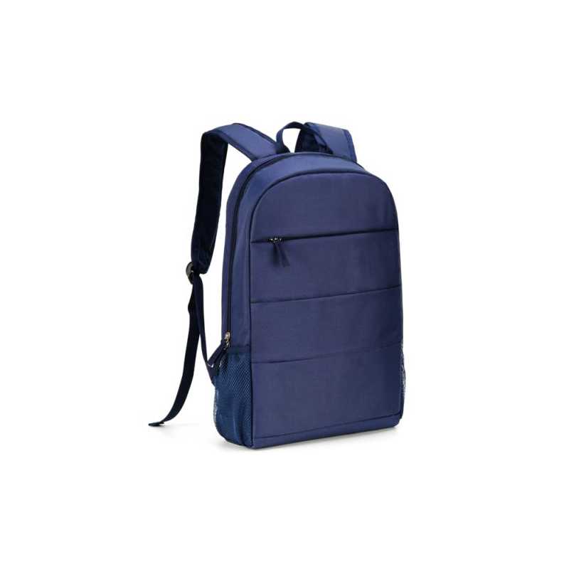 Spire 15.6" Laptop Backpack, 2 Internal Compartments, Front Pocket, Blue, OEM