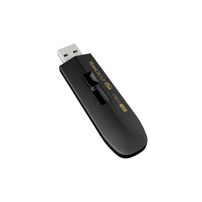 Team 16GB C186 USB 3.2 Gen1 Memory Pen, Retractable Design