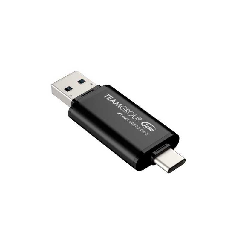 Team 1TB X1 MAX USB-A & USB-C 3.2 Gen2 Memory Pen, 1,000MB/s