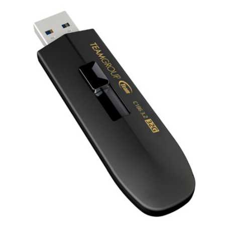 Team 32GB C186 USB 3.2 Gen1 Memory Pen, Retractable Design