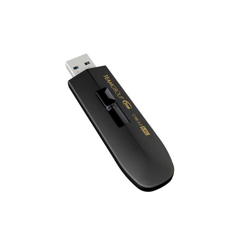 Team 64GB C186 USB 3.2 Gen1 Memory Pen, Retractable Design