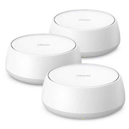 TP-LINK (DECO BE25) BE3600 Dual Band Whole Home Mesh Wi-Fi 7 System, 3 Pack, 2x 2.5G Ports, MLO, Wireless/Wired Combined Backhau