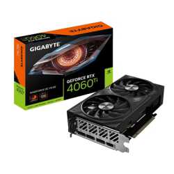 Gigabyte NVIDIA GeForce RTX 4060 Ti WINDFORCE OC V2 8G Graphics Card, 8GB GDDR6, 4352 CUDA Cores, 2550 MHz Core Clock, Dual Fan,