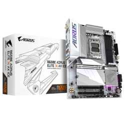 Gigabyte B650E AORUS ELITE X AX ICE AMD AM5 Socket Motherboard, ATX, 4x DDR5 Slots, 3x M.2 Sockets, 2x USB-C Port, Fitted I/O Sh