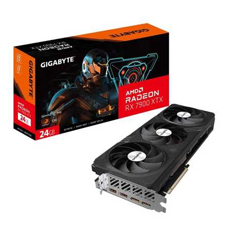 Gigabyte AMD Radeon RX 7900 XTX GAMING OC 24G Graphics Card, 24GB GDDR6, 6144 Streams, 2525 MHz Boost Clock, Triple Fan, RGB, 2x