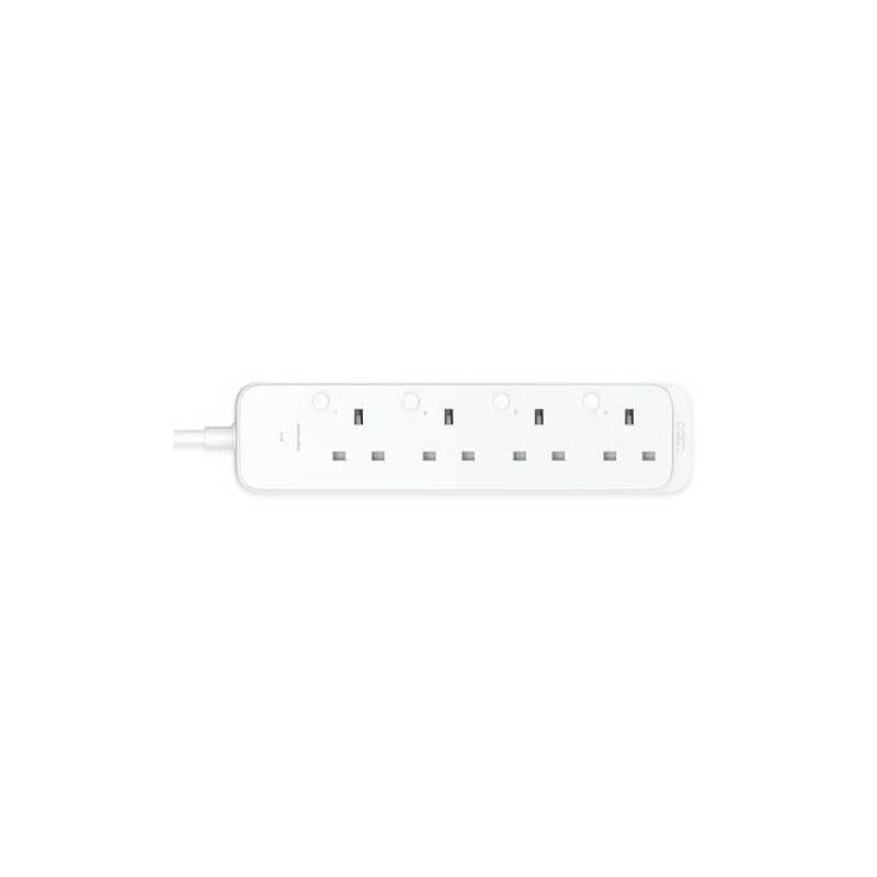 TP-LINK (TAPO P304M) Smart Wi-Fi Power Strip, 4 Outlets, App/Voice Control, Surge Protection, Energy Monitoring, Matter Certifie