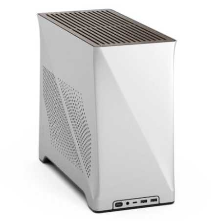 Fractal Design Era 2 ITX (Silver) Compact Case w/ Walnut Top, Mini ITX, Requires SFX/SFX-L PSU, 2 Fans, 3-Slot GPU & 280mm Radia