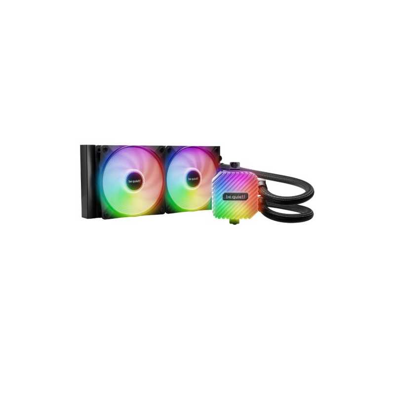 Be Quiet! Light Loop 240mm ARGB Liquid CPU Cooler, 2x Light Wings LX PWM Fans, ARGB Cooling Block, ARGB-PWM-Hub