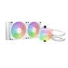 Be Quiet! Light Loop 240mm ARGB Liquid CPU Cooler, 2x Light Wings LX PWM Fans, ARGB Cooling Block, ARGB-PWM-Hub, White