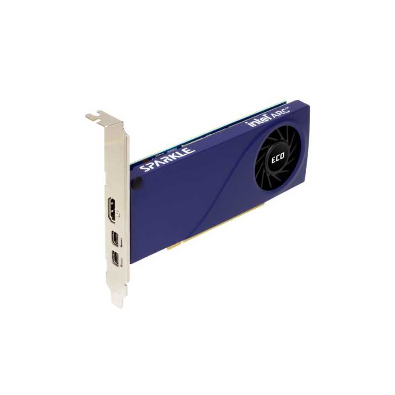 Sparkle Intel Arc A310 ECO, 4GB DDR6, HDMI, 2 Mini DP, 1000MHz Clock, Low Profile (Bracket Included)