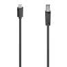 Hama USB-C to USB-B Cable, USB 2.0, 1.5 Metre, Black