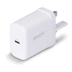 LINDY 73427 65W USB Type C GaN Charger UK Plug