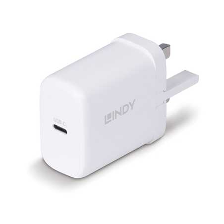 LINDY 73427 65W USB Type C GaN Charger UK Plug