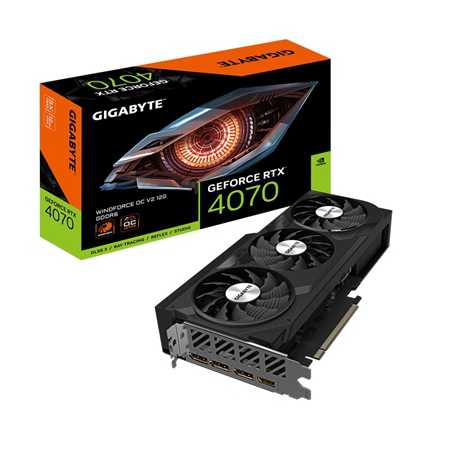 Gigabyte Nvidia GeForce RTX 4070 WINDFORCE OC V2 12GB Graphics Card