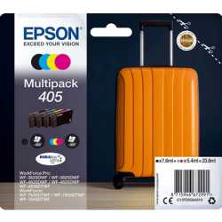 Epson 405 Multipack (Original) - Black, Cyan, Magenta, Yellow DURABrite Ultra Ink Cartridges for Workforce WF-7310, 7830, 7835, 