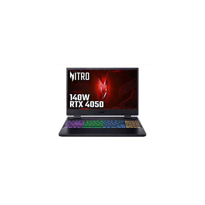 Acer Nitro 5 AN515-58-582F Gaming Laptop, 15.6 Inch FHD Screen, Intel Core i5-12450H 12th Gen Processor, NVIDIA GeForce RTX 4050