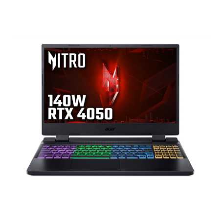 Acer Nitro 5 AN515-58-582F Gaming Laptop, 15.6 Inch FHD Screen, Intel Core i5-12450H 12th Gen Processor, NVIDIA GeForce RTX 4050