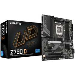 Gigabyte Z790 D Ultra Durable Intel 1700 Socket Motherboard, ATX, 4x DDR5 Slots, 3x M.2 Sockets, 2x USB-C Port, 2.5GbE LAN, 1x D