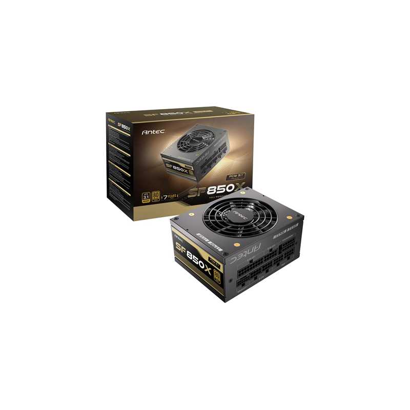 Antec SF850X 850W Power Supply - 80 PLUS Gold Certified, Fully Modular, SFX 4.1, ATX 3.1, PCIe 5.1 Ready