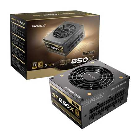 Antec SF850X 850W Power Supply - 80 PLUS Gold Certified, Fully Modular, SFX 4.1, ATX 3.1, PCIe 5.1 Ready