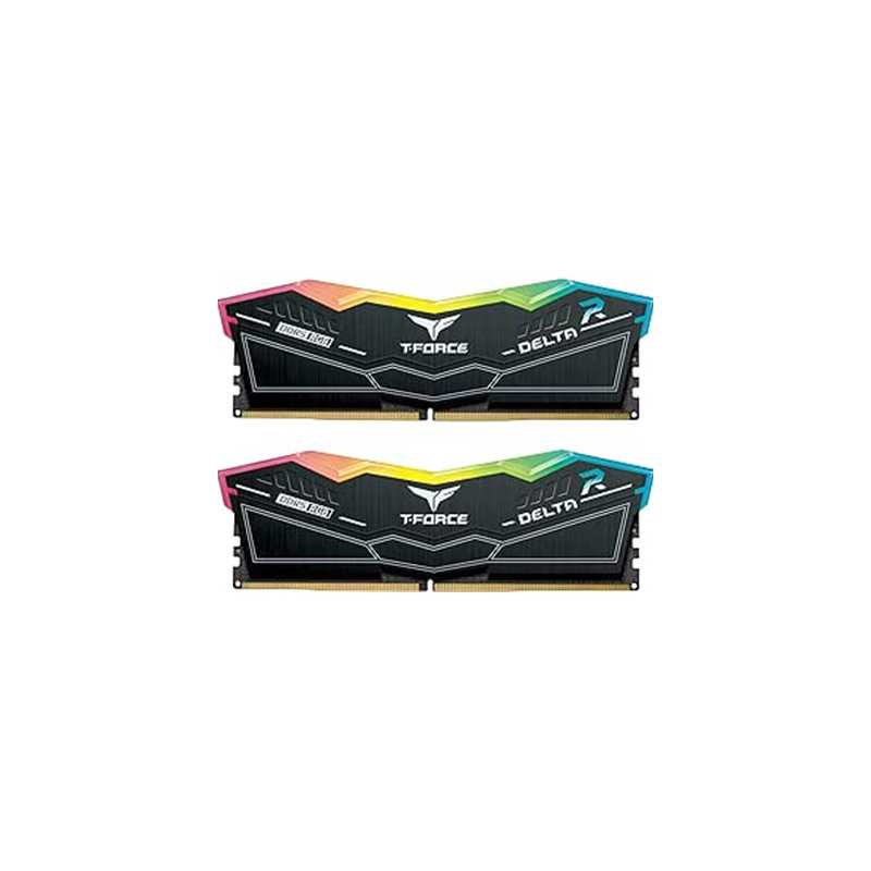 Team T-Force Delta RGB FF3D532G7600HC36DDC01 32GB DDR5 7600MHz System Memory, 2 x 16GB, Black, 36-46-46-84 1.40V