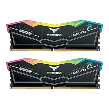 Team T-Force Delta RGB FF3D532G7600HC36DDC01 32GB DDR5 7600MHz System Memory, 2 x 16GB, Black, 36-46-46-84 1.40V