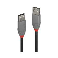 Lindy 36703 2m USB 2.0 Type A Extension Cable, Anthra Line