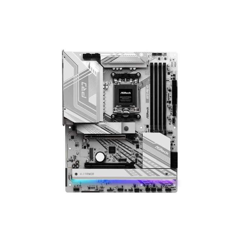 Asrock X870 PRO RS, AMD X870, AM5, ATX, 4 DDR5, HDMI, 2 USB4, 2.5G LAN, RGB, 3x M.2