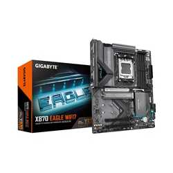 Gigabyte X870 EAGLE WIFI7 AMD AM5 Socket Motherboard, ATX, 4x DDR5 Slots, 3x M.2 Sockets, 3x USB-C Port, Fitted I/O Shield, 2.5G