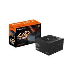 Gigabyte UD750GM 750W 80 PLUS Gold Fully Modular Power Supply, Active PFC, 120mm Rifle Bearing Fan, ATX12V/EPS Compliant - 5 Yea