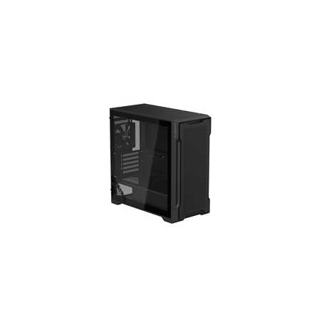 Gigabyte C102 Glass Mid Tower PC Case - Black, Tempered Glass Side Panel, Optimized Airflow, Dual USB 3.0 Ports, Supports Liquid