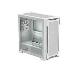 Gigabyte C102 GLASS ICE Mid-Tower Case, White, Tempered Glass Side Panel, USB 3.0 x2, 360mm Liquid Cooling Support, Pre-installe