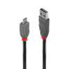 Lindy 36731 0.5m USB 2.0 Type A to Micro-B Cable, Anthra Line