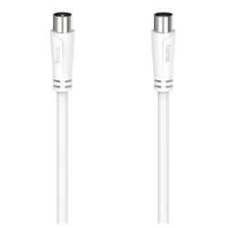 Hama Antenna Cable, Coax Male to Coax Female, 90dB, 20 Metre, White