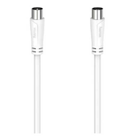 Hama Antenna Cable, Coax Male to Coax Female, 90dB, 20 Metre, White