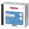 Hama 5x Double CD/DVD/Blu-Ray Cases, 2 Discs per case, Transparent/Black