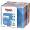 Hama CD/DVD/Blu-Ray Slim Jewel Cases x25, Coloured