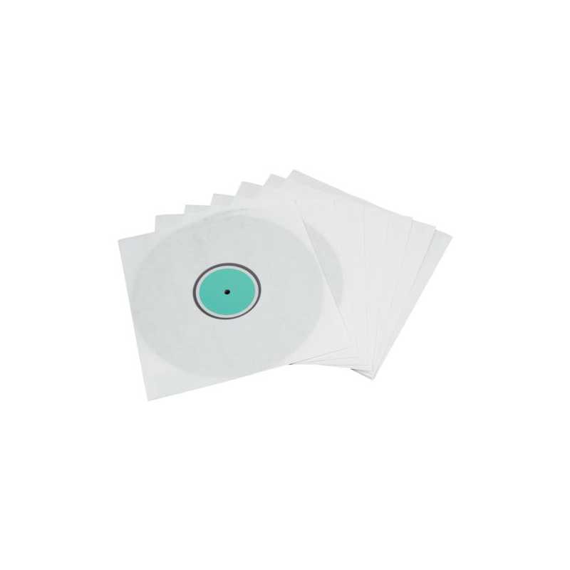 Hama LP Inner Sleeves x10, White w/ Transparent Window