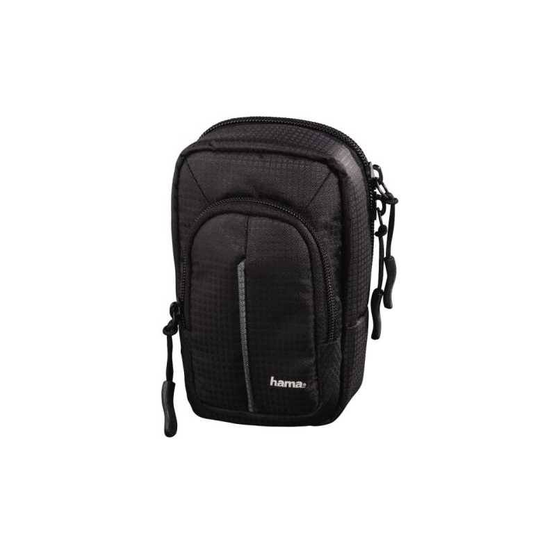 Hama Fancy Urban 80M Compact Camera Case, Belt Loop, Neck Strap, Black, 7.5 x 4.5 x 12.5 Compartment 