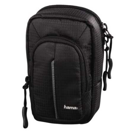 Hama Fancy Urban 80M Compact Camera Case, Belt Loop, Neck Strap, Black, 7.5 x 4.5 x 12.5 Compartment 