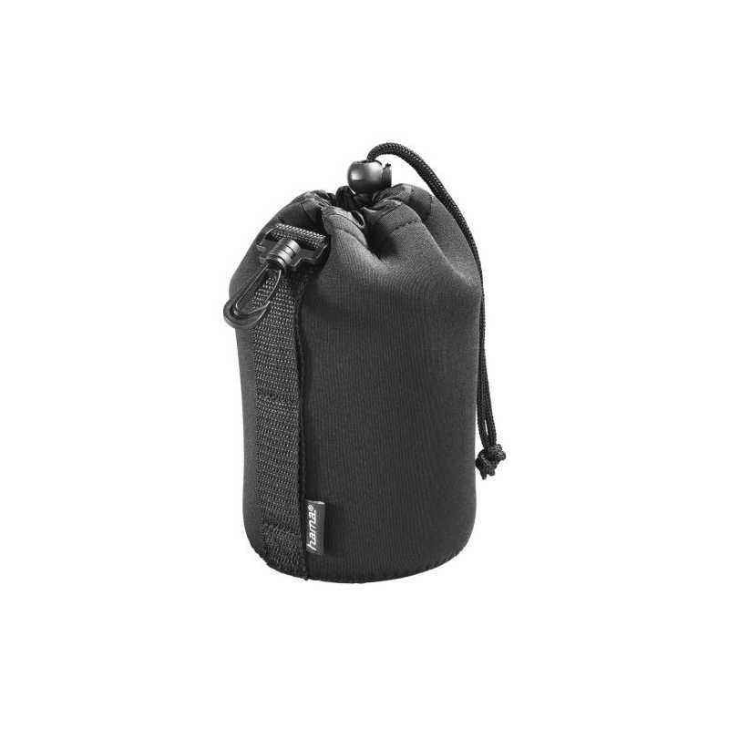 Hama Large Neoprene Lens Pouch, 95 x 130 mm, Snap Hook, Belt Loop