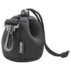 Hama Small Neoprene Lens Pouch, 50 x 65 mm, Snap Hook, Belt Loop