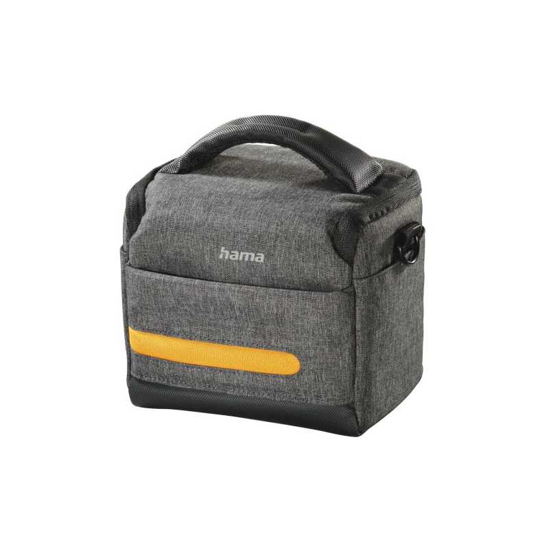 Hama Terra 110 Camera Bag, Belt Loop, Shoulder Strap, Removable Divider, Grey, 15.5 x 10 x 13 cm Compartment