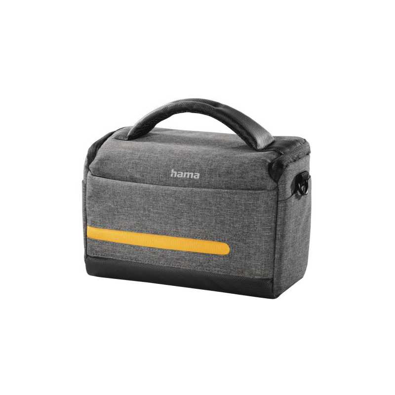 Hama Terra 135 Camera Bag, Shoulder Strap, Trolley Strap, Removable Divider, Grey, 23 x 9.5 x 14 cm Compartment