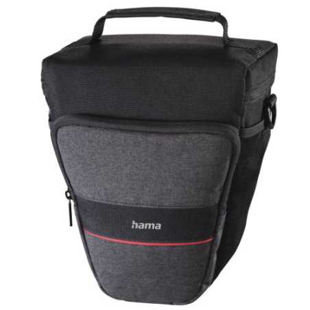 Hama Valletta 130 Colt Camera Case, Belt Loop, Shoulder Strap, Black, 16 x 10 x 21 cm Compartment