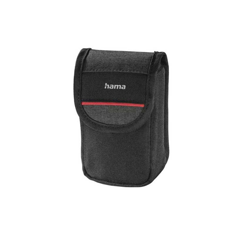 Hama Valletta 60L Compact Camera Case, Belt Loop, Black, 6 x 4 x 11 cm Compartment