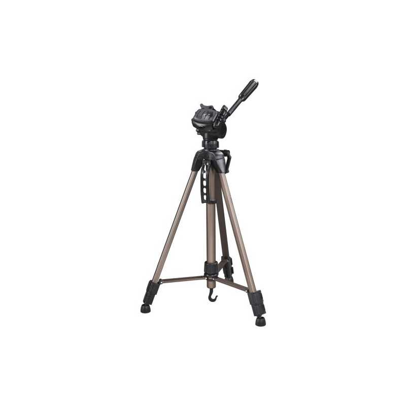 Hama (Star 61) Camera Tripod, 3D Tilt Head, 153cm Max Height, 6.4mm Thread, Quick-Release Plate, Spirit Level, Bag