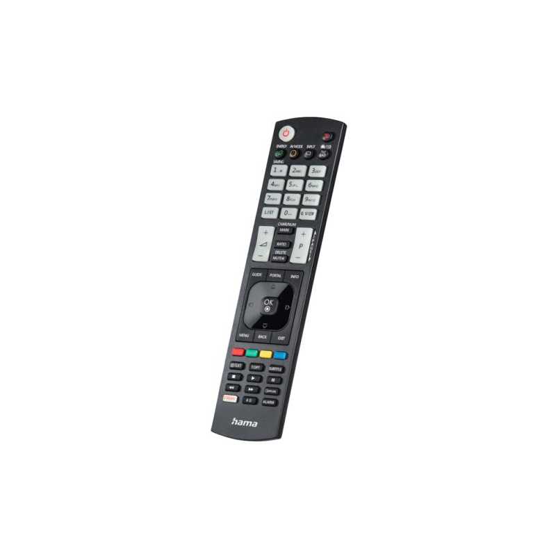 Hama Universal IR Remote Control for LG TVs, Teachable, Smart Buttons, Illuminating Buttons, 10m Range