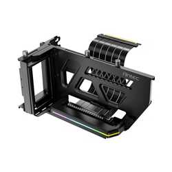 Antec RGB Adjustable Shift PCI Vertical GPU Bracket with PCI-E 4.0 Riser Cable (190mm), Compatible with E-ATX, ATX Cases